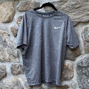 Nike Men's Heathered Gray Dri-FIT Tee